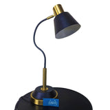 Black & Golden Metal Study Lamp - TL173