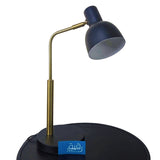 Black & Golden Metal Study Lamp - TL174