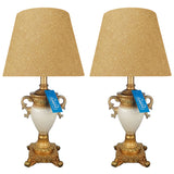 Pair of White & Golden Exquisite Table Lamps - TL01