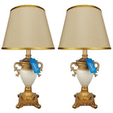 Pair of White & Golden Exquisite Table Lamps - TL01