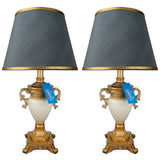 Pair of White & Golden Exquisite Table Lamps - TL01