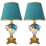 Pair of White & Golden Exquisite Table Lamps - TL01