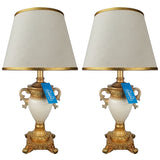 Pair of White & Golden Exquisite Table Lamps - TL01