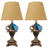 Pair of Antique Golden Exquisite Table Lamps for Bedroom - TL02