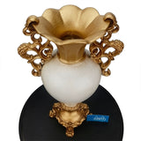 White & Golden Royal Vase for Table Decor - GD252