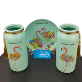 Set of 3 Flamingo Themed Ceramic Decoration set for Home Décor - GD277