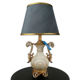 Pair of Elegant White & Golden Bedside Table Lamps - TL28